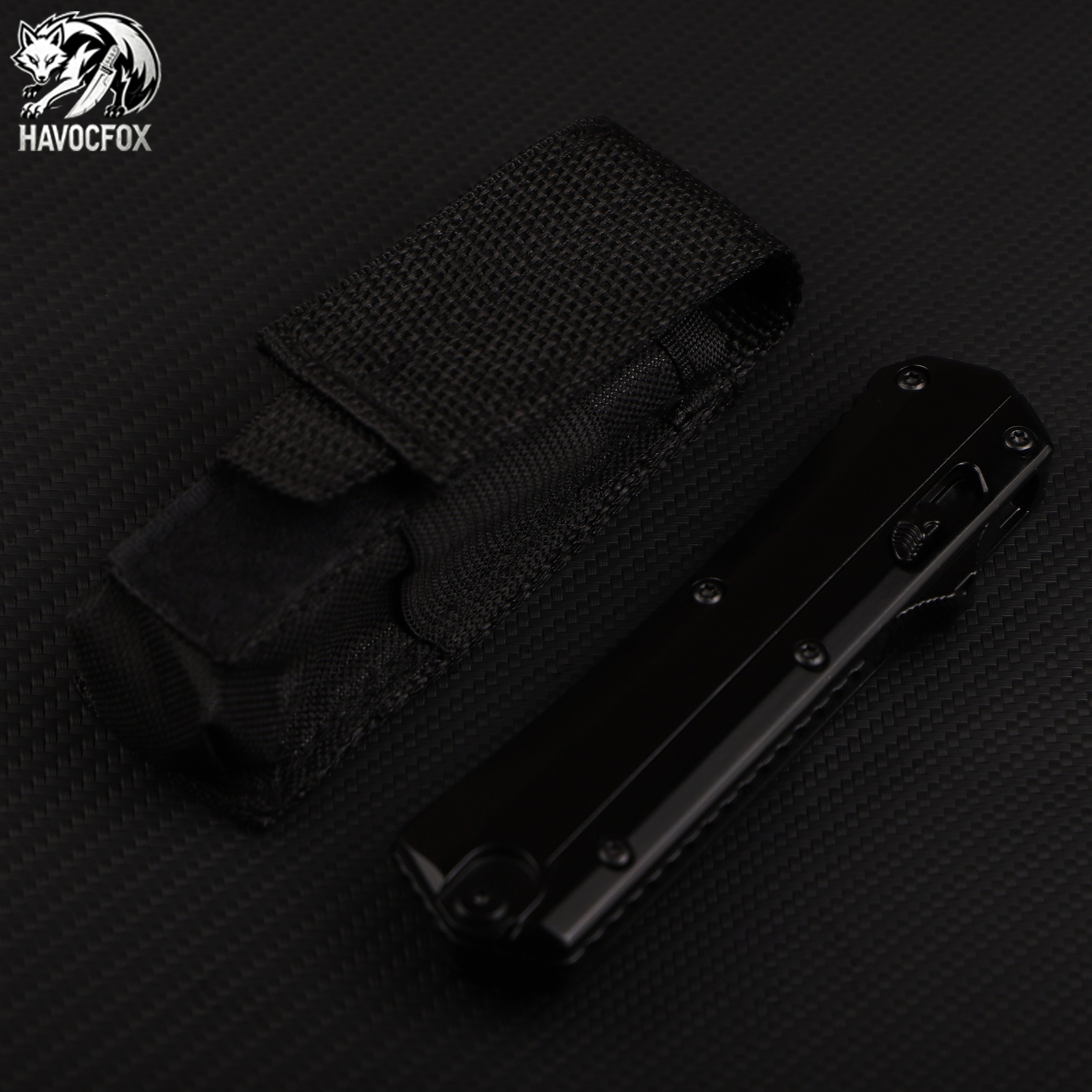 Black out-the-front automatic knife