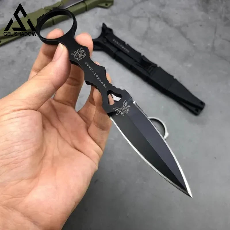 Fixed Blade Tactical Knife Combo Socp Dagger 3.22’’ Blade，K Sheath Knives